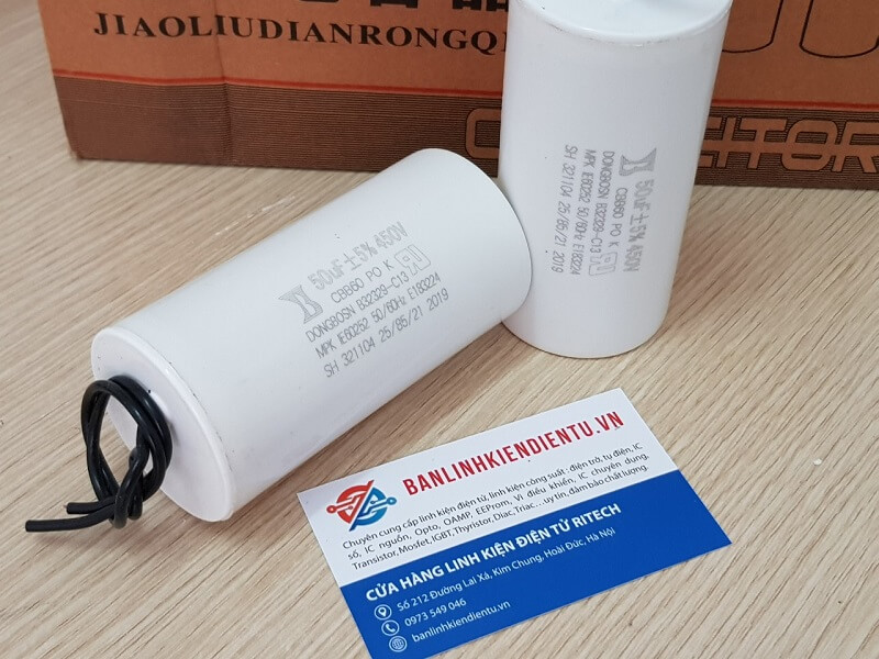 Tụ khởi động các loại 450v [6uf] [8uf] [16uf] [20uf] [25uf] [40uf] [50uf]