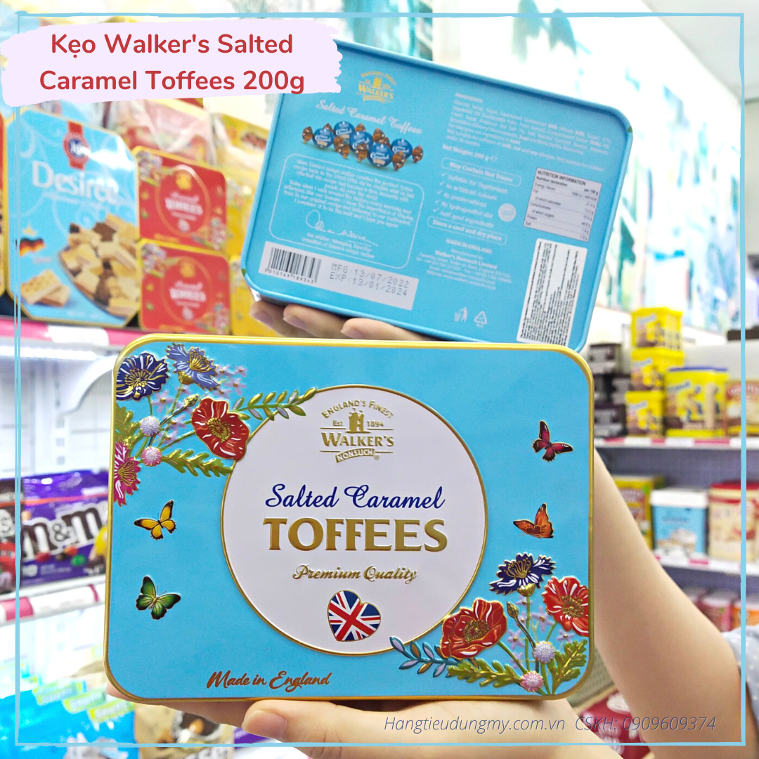 Kẹo Walker's Salted Caramel Toffees 275g