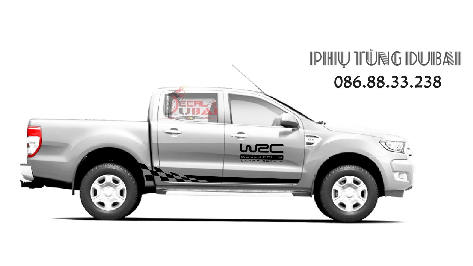 Tem dán sườn xe ford ranger