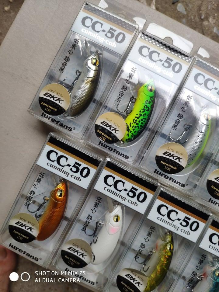 mồi câu lóc cc50 lure fan