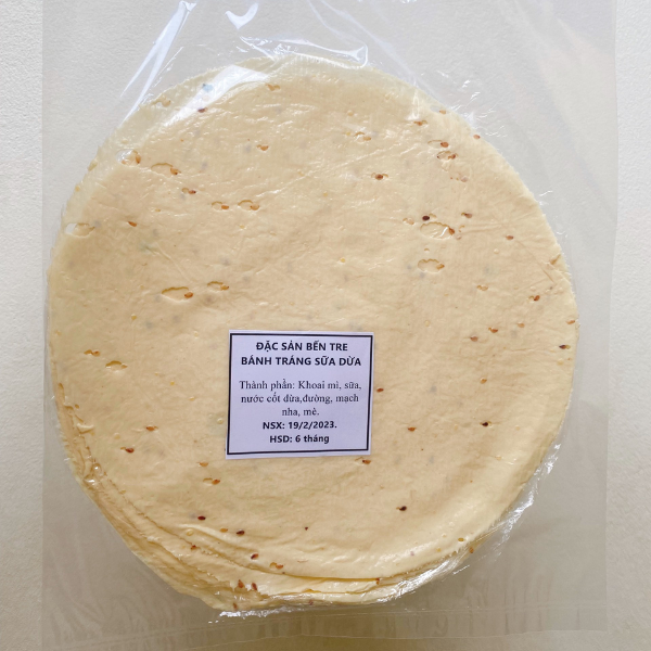Bánh Tráng Sữa Dừa - Đặc Sản Bến Tre