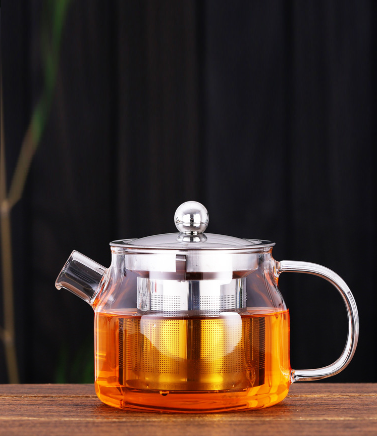 Bình thủy tinh pha trà có lưới lọc dung tích 400 ml