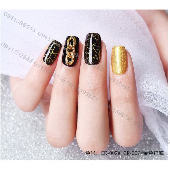 Set 9 chai sơn móng gel nứt mã CR