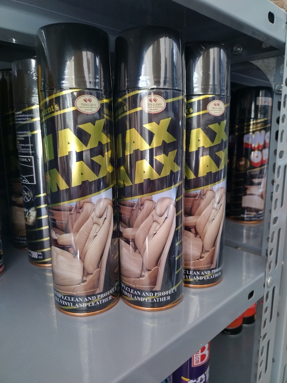 Chai xịt WAX MAX bóng Da ôtô, Áo Da, đồ gỗ Combo 02