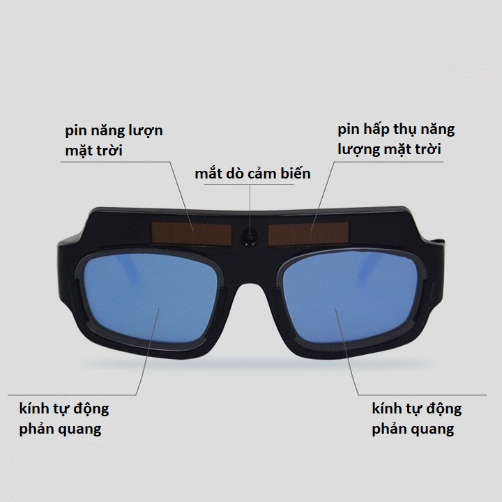 Kính hàn điện tử tự động làm mờ ánh sáng