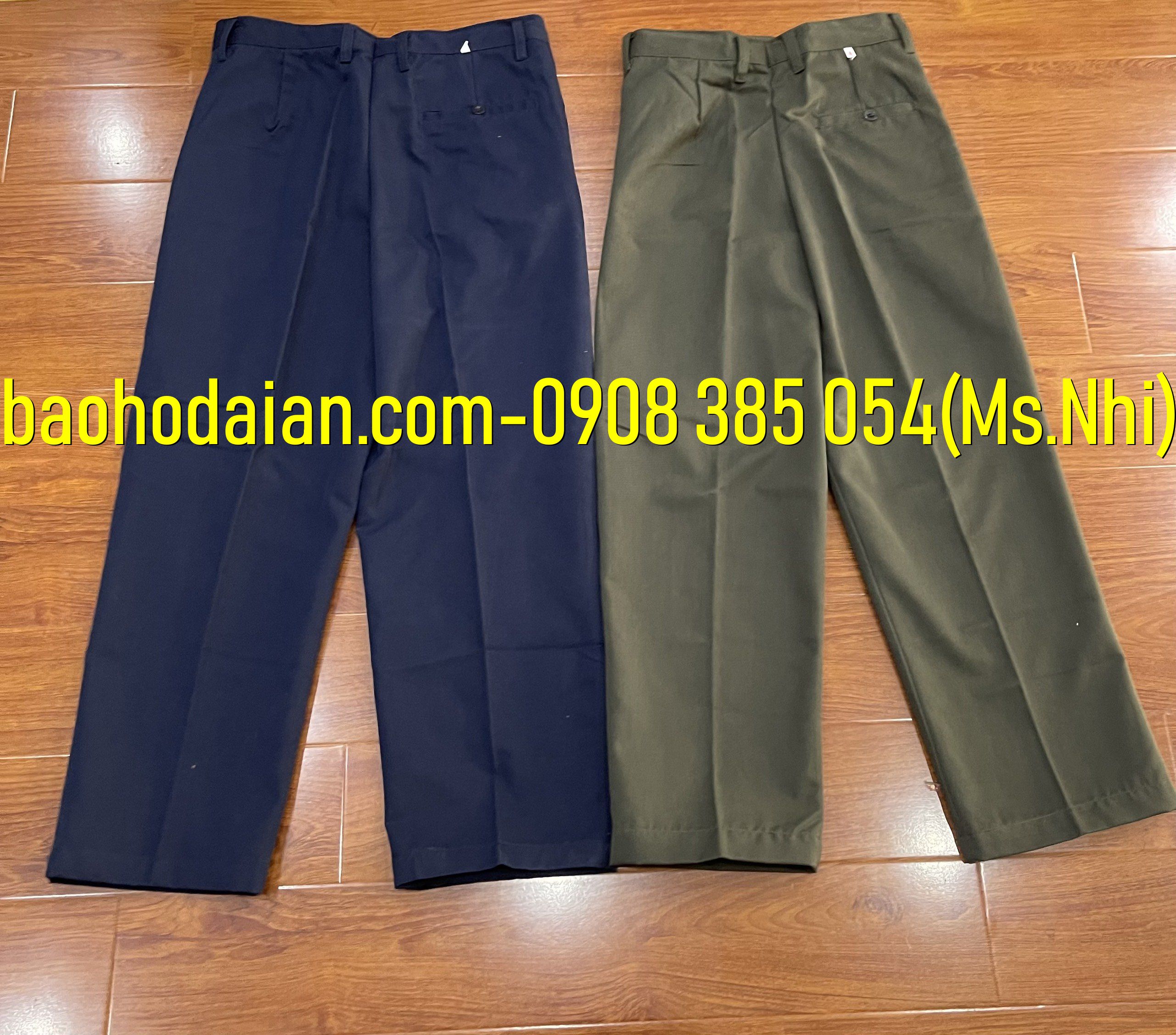 Quần bảo vệ vải kaki thành thành công