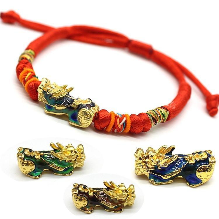 Vòng dây tết tỳ hưu cảm biến nhiệt chiêu tài lộc XM07