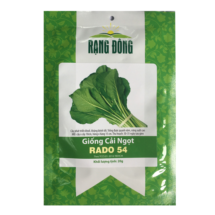 Hạt giống cải ngọt gói 100gr - rado 54