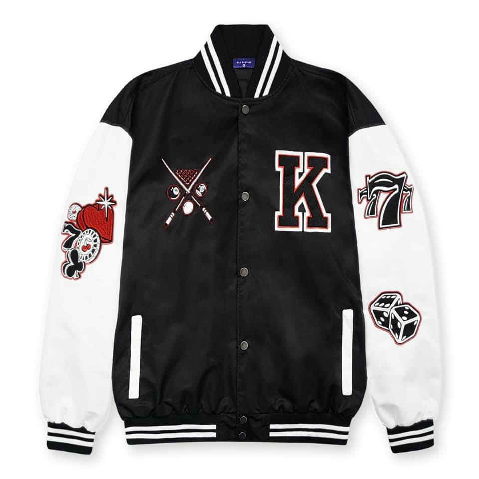 Áo khoác dù bomber nam mặc hè phối nút chữ in hình và in hình chất dù cực đẹp thích hợp đi chơi đi dạo phố