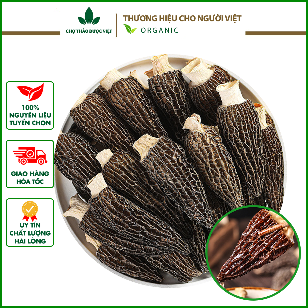 100g nấm bụng dê khô cao cấp - chợ thảo dược việt