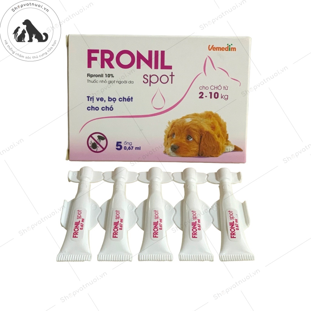 Phòng Ngừa Ve Rận Bọ Chét Cho Chó Fronil Spot Vemedim 0.67ml