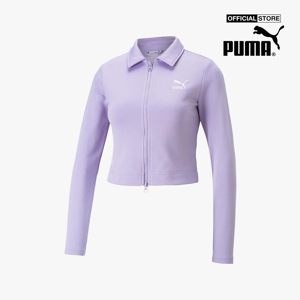 PUMA - Áo polo nữ tay dài phối zip Classics539004-25
