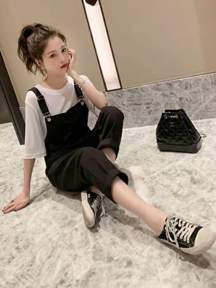 ( ẢNH THẬT + VIDEO) SÉT YẾM KAKI ĐEN KÈM ÁO SIÊU HOT, LEVERMART