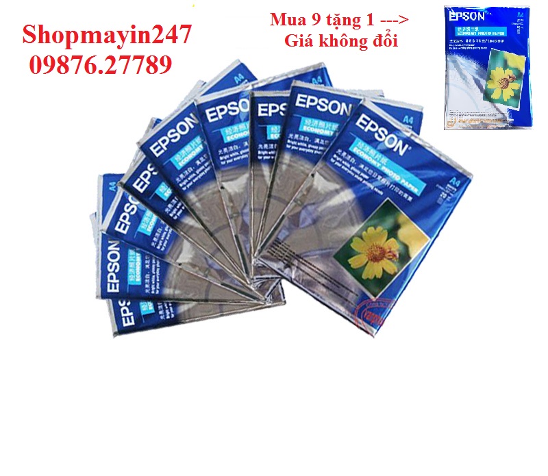 Giấy in ảnh 1 mặt EPSON -A4 ( 20 tờ )