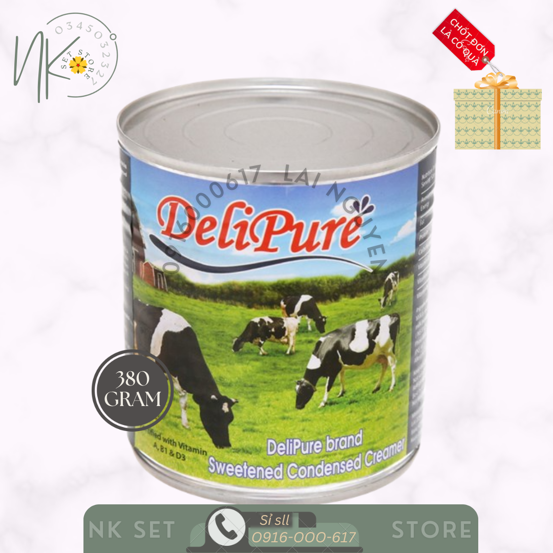 Sữa đặc nhập khẩu DeliPure lon 380g