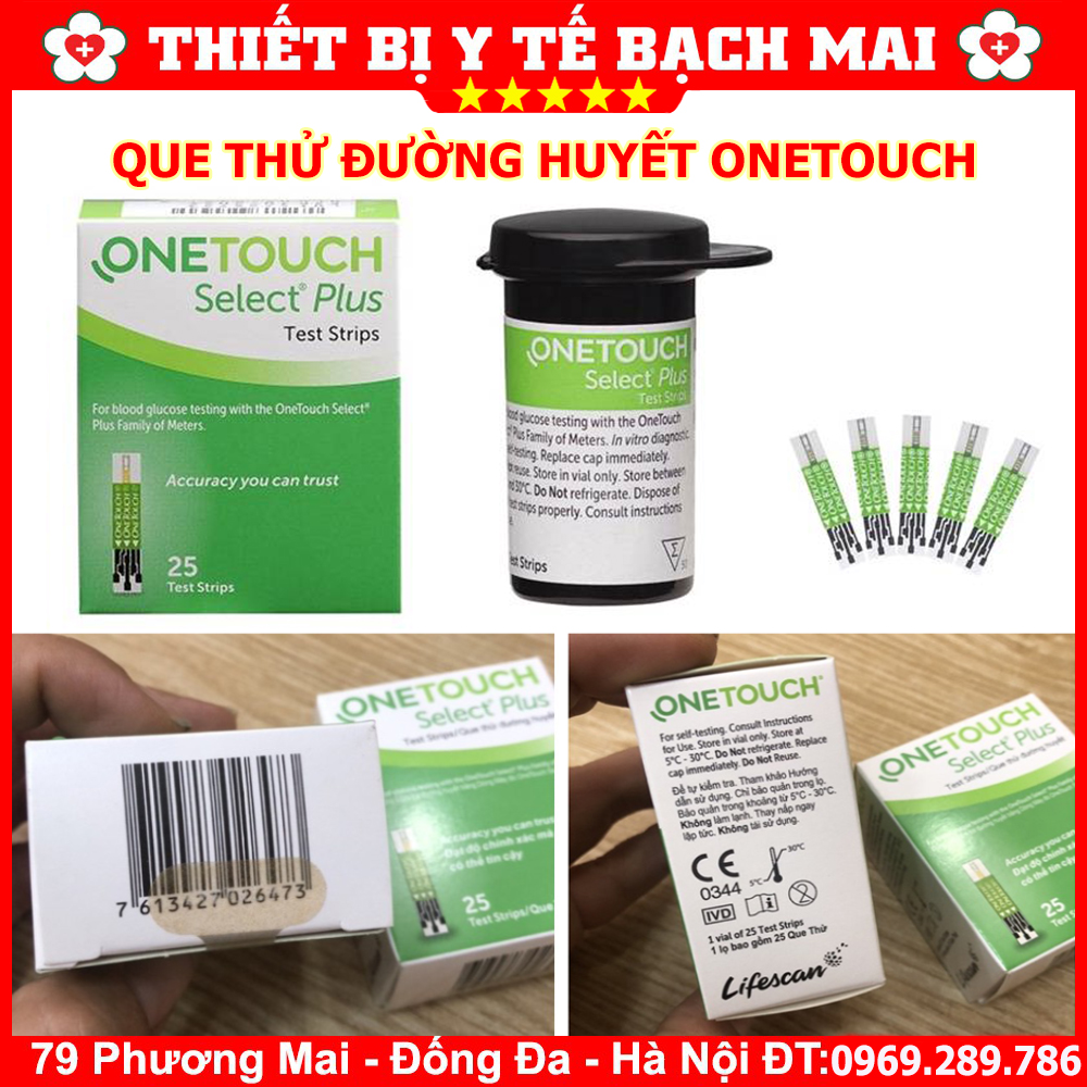 Que Thử Đường Huyết OneTouch - Hộp/25 Que