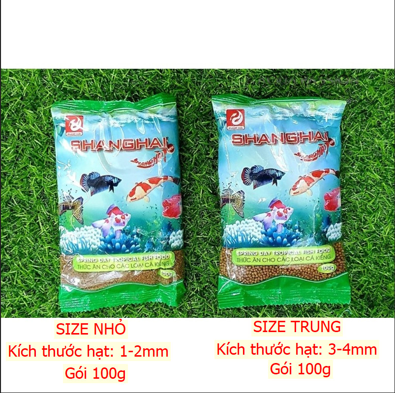 Thức ăn cá shanghai dạng viên - cám cá cảnh
