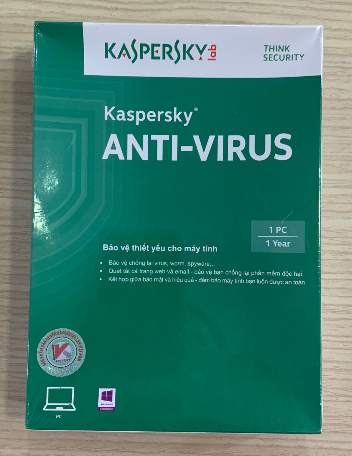 Kaspersky Antivirus 1 year 1 PC