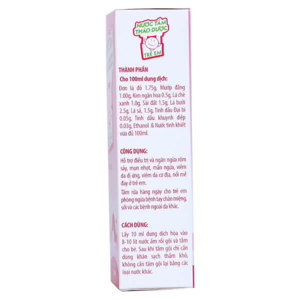 Nước tắm thảo dược trẻ em Rosabela Chai 120ml