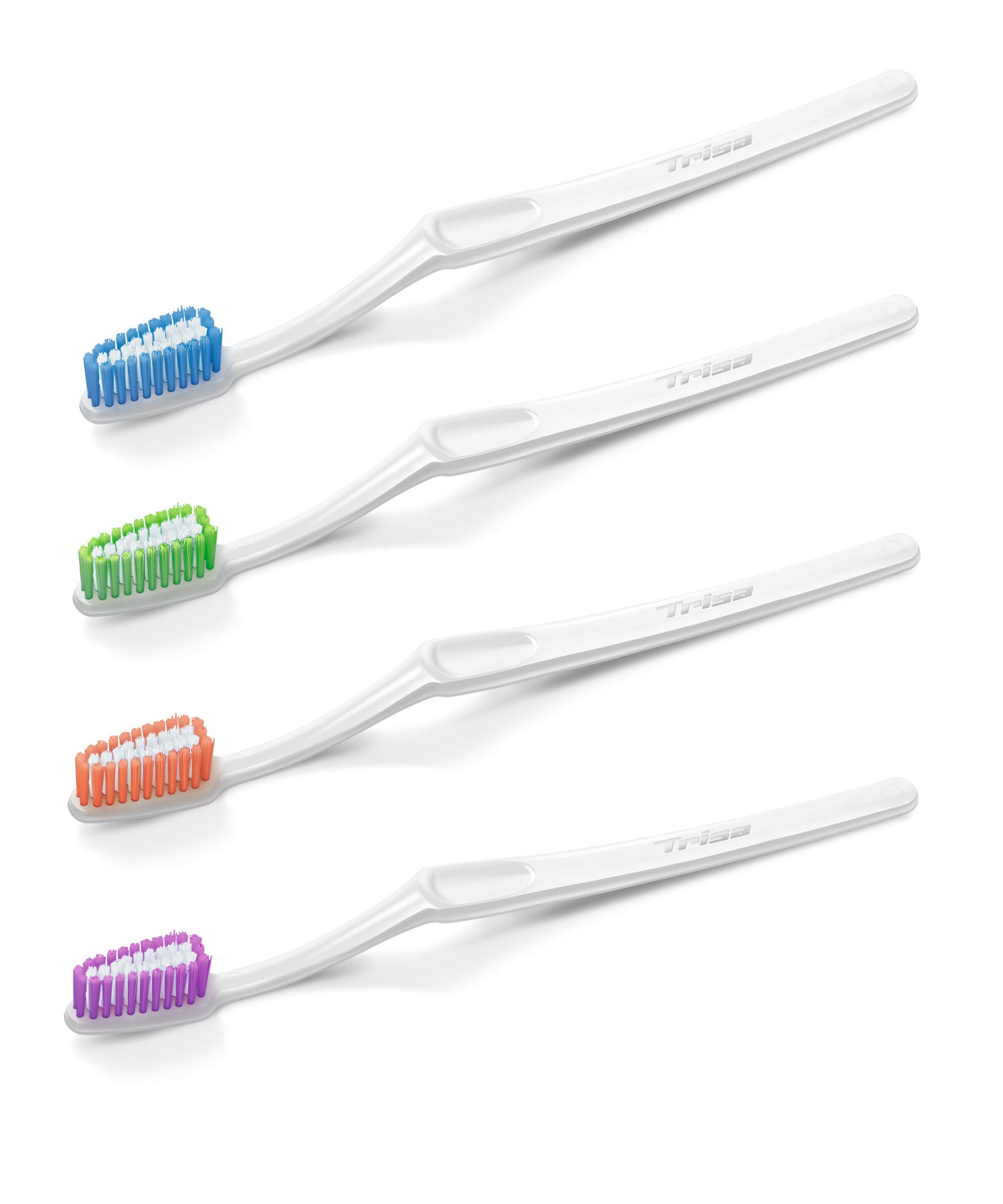 Combo 4 Bàn Chải Đánh Răng Trisa Swiss Clean Mềm (Soft)