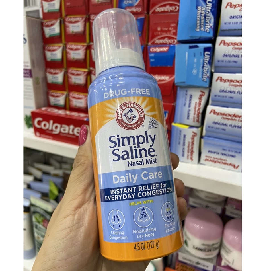 Xịt mũi chống dị ứng Simply Saline Daily Care 127g