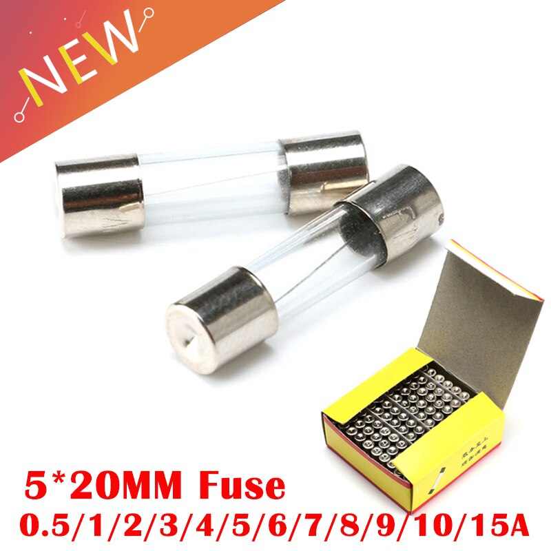 Cầu chì ống 5x20 -0.2a -0.5a - 1a - 2a - 3a - 5a-6a-7a-8a - 10a-12a-15a-20a