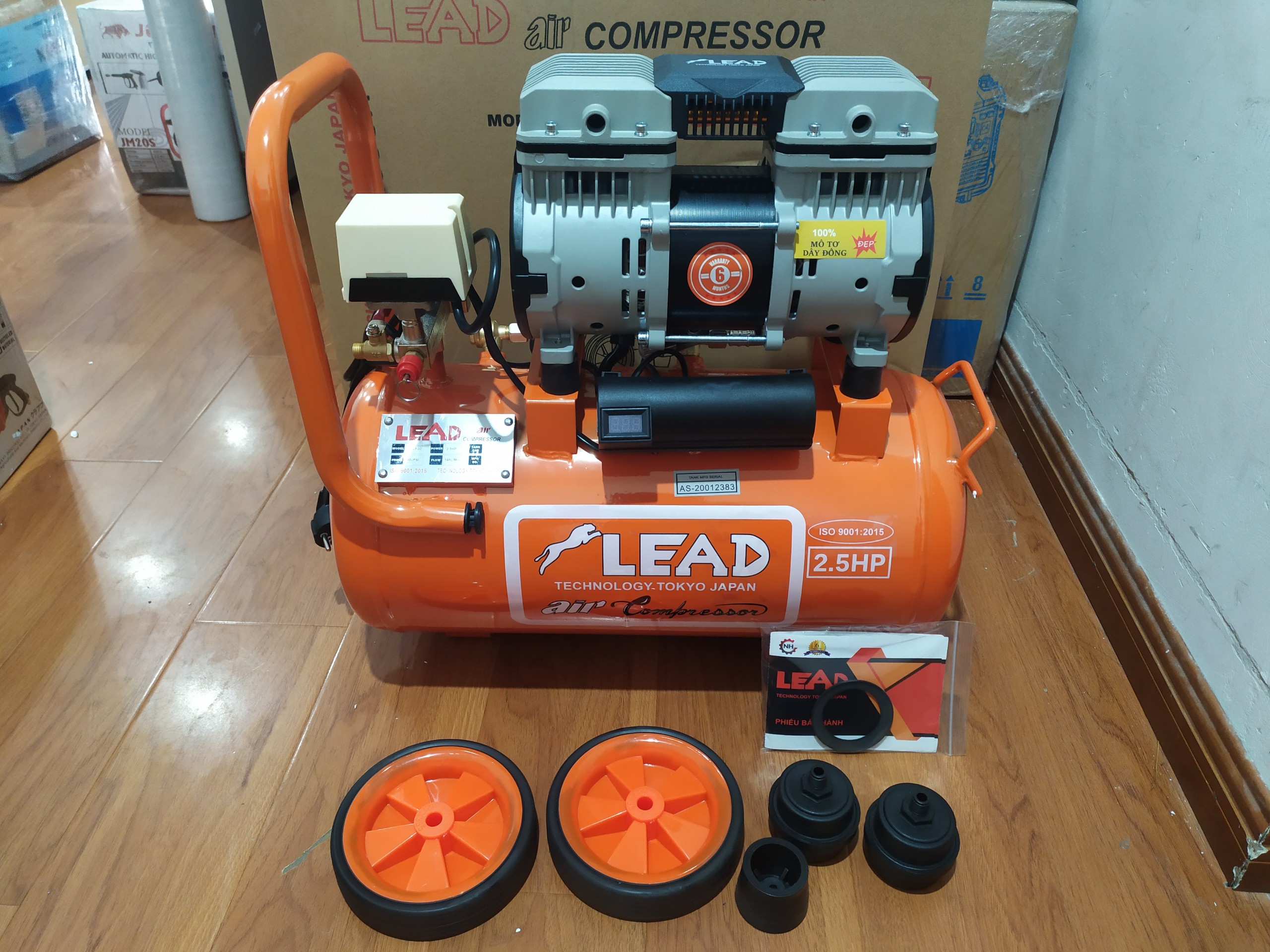 Máy nén khí không dầu lead le 25-30 2.5hp 30l