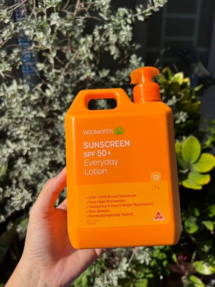 Kem chống nắng Woolworths suncreen Everyday1 lít