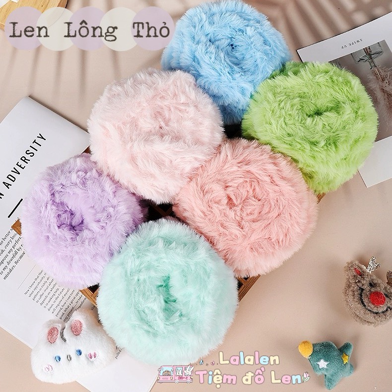 Len Lông Thỏ - Mềm Mịn Giữ Ấm Tốt - Cuộn 100gr
