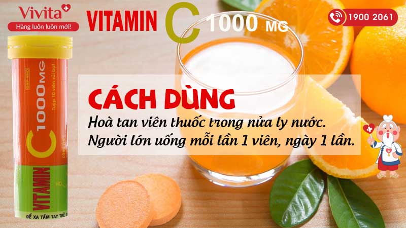 VITAMIN C1000mg OPC - 1 LỐC (10 TUÝP 10 VIÊN)
