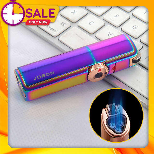 Vỏ Hộp Quẹt Bật Lửa Khò Jobon ZB 307 Thiết Kế Nhỏ Gọn Sang Trọng Lửa Khò Mạnh Mẽ Nhiều Màu - Dùng Gas Đá   (KHÔNG GAS, KHÔNG XĂNG)