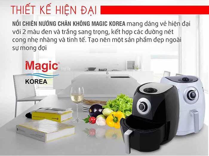 [HCM]Nồi chiên không dầu 4.4L A84 Magic Đen