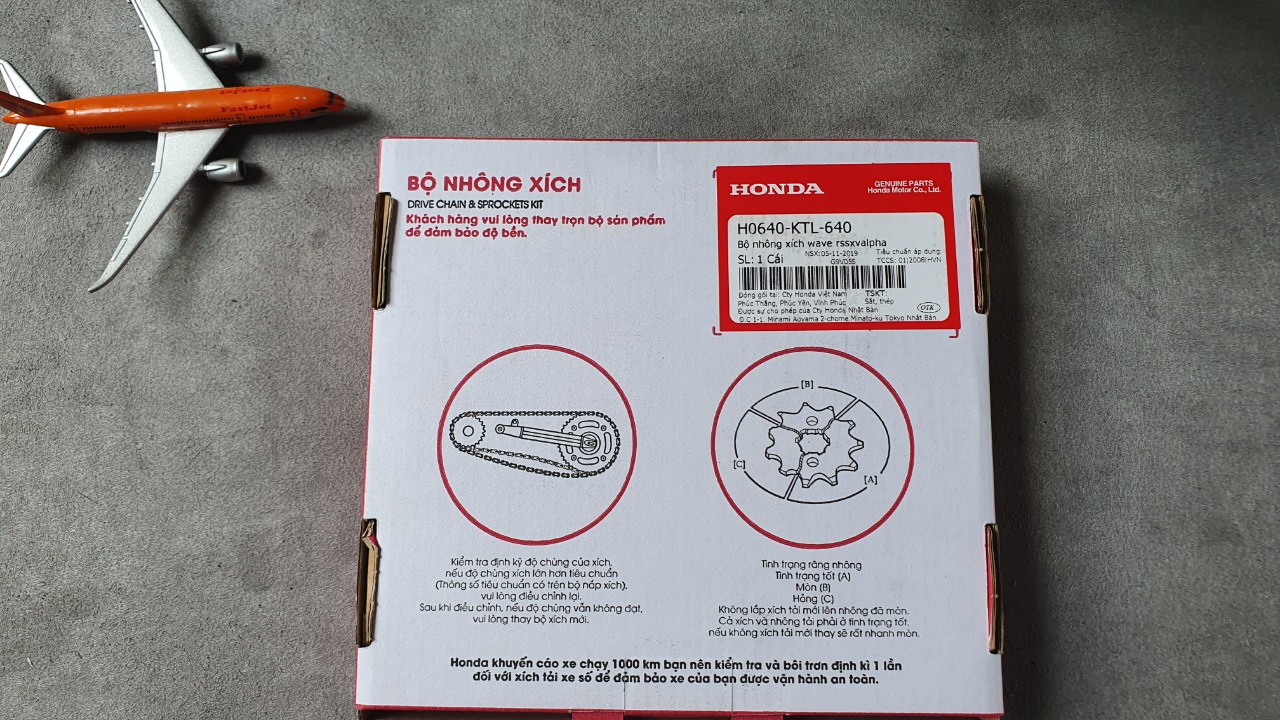 BỖ NHÔNG SÊN DĨA HONDA WAVE 100( S-RS-RSX-ANPHA)