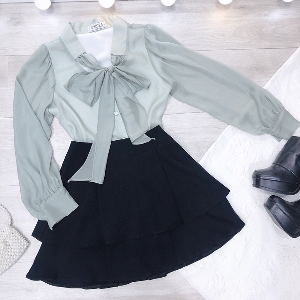 Chan dress beautiful ladies, foot two-tiered skirt fanned attached with pants inside anti-expose, for girlfriend confident comfortable strode