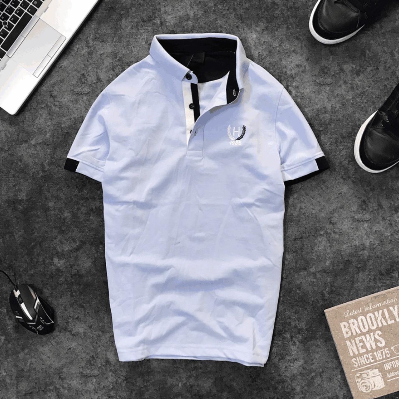 HOÀN TIỀN 20% - Áo thun nam polo cá sấu cổ bẻ thêu logo bông lúa cực đẹp áo thun nam chất liệu cotton cao cấp thấm hút fullsize đến 85kg P004