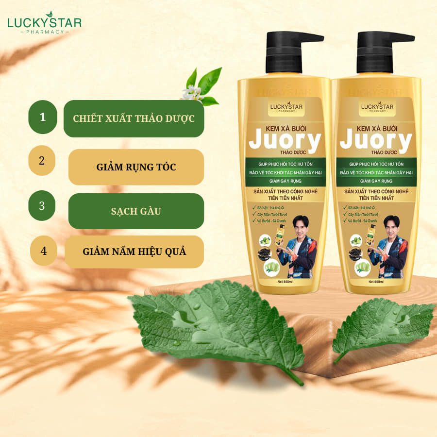 Dầu Gội Thảo Dược Juory 850ml - Lucky Star