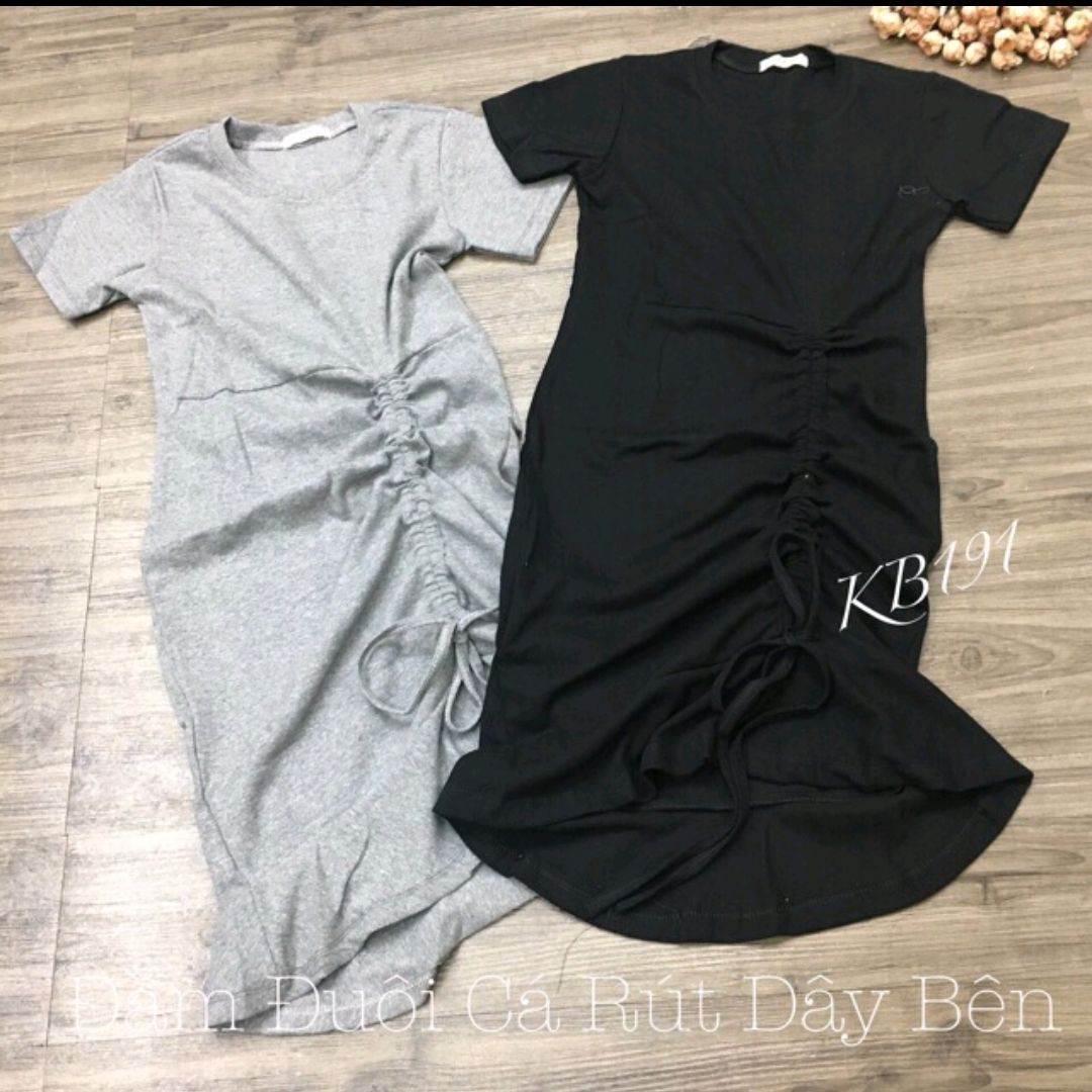 [ Chuyên sỉ ] Váy Đầm body đuôi cá rút dây eo Siêu Hot - FREESHIP