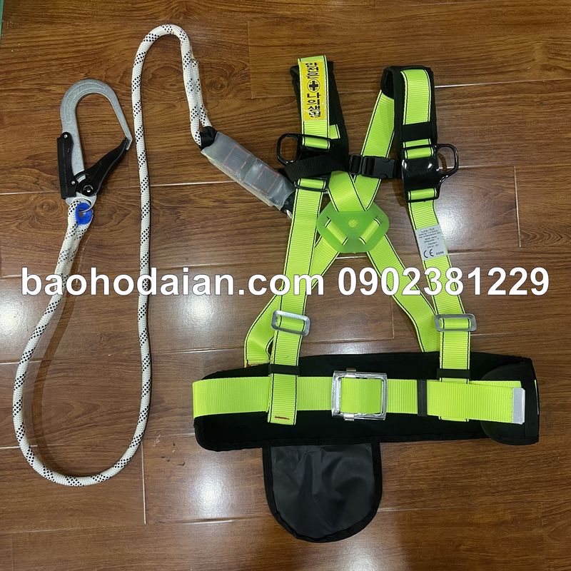 Dây an toàn bán thân 1 móc sắt dây thừng giảm sóc Hàn Quốc