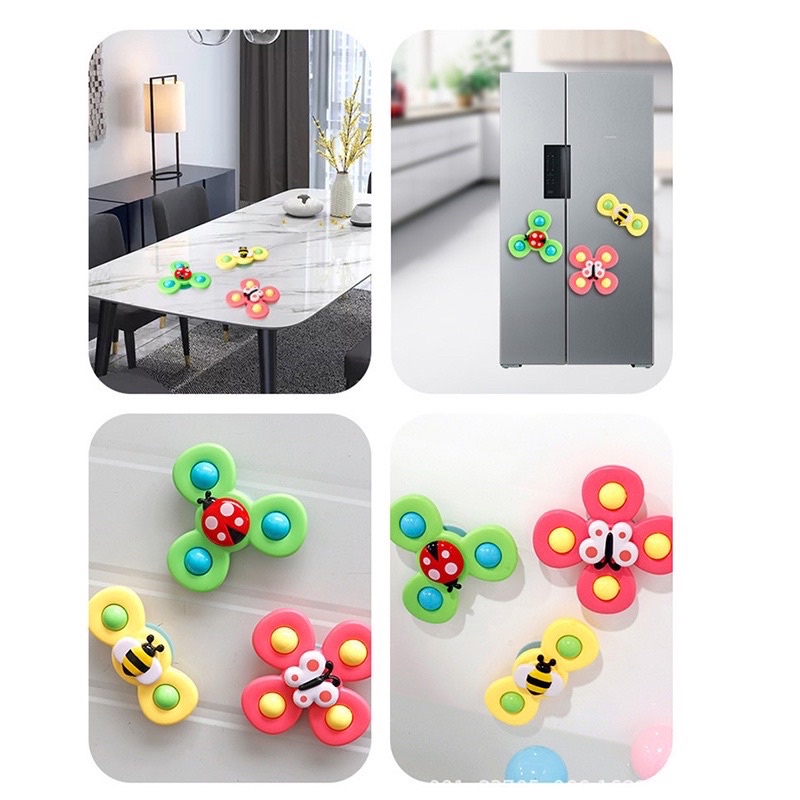 (HÀNG LOẠI 1 TO ĐẸP) Set 3 con quay chong chóng dán tường cho bé
