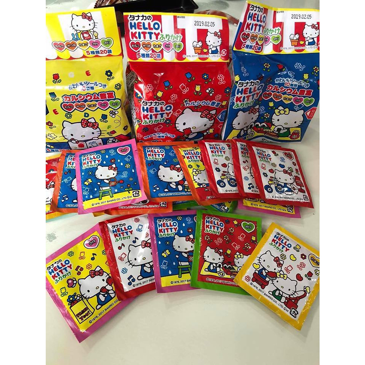 Gia Vị Rắc Cơm Hello Kitty Nhật Bản 20 Gói Nhỏ
