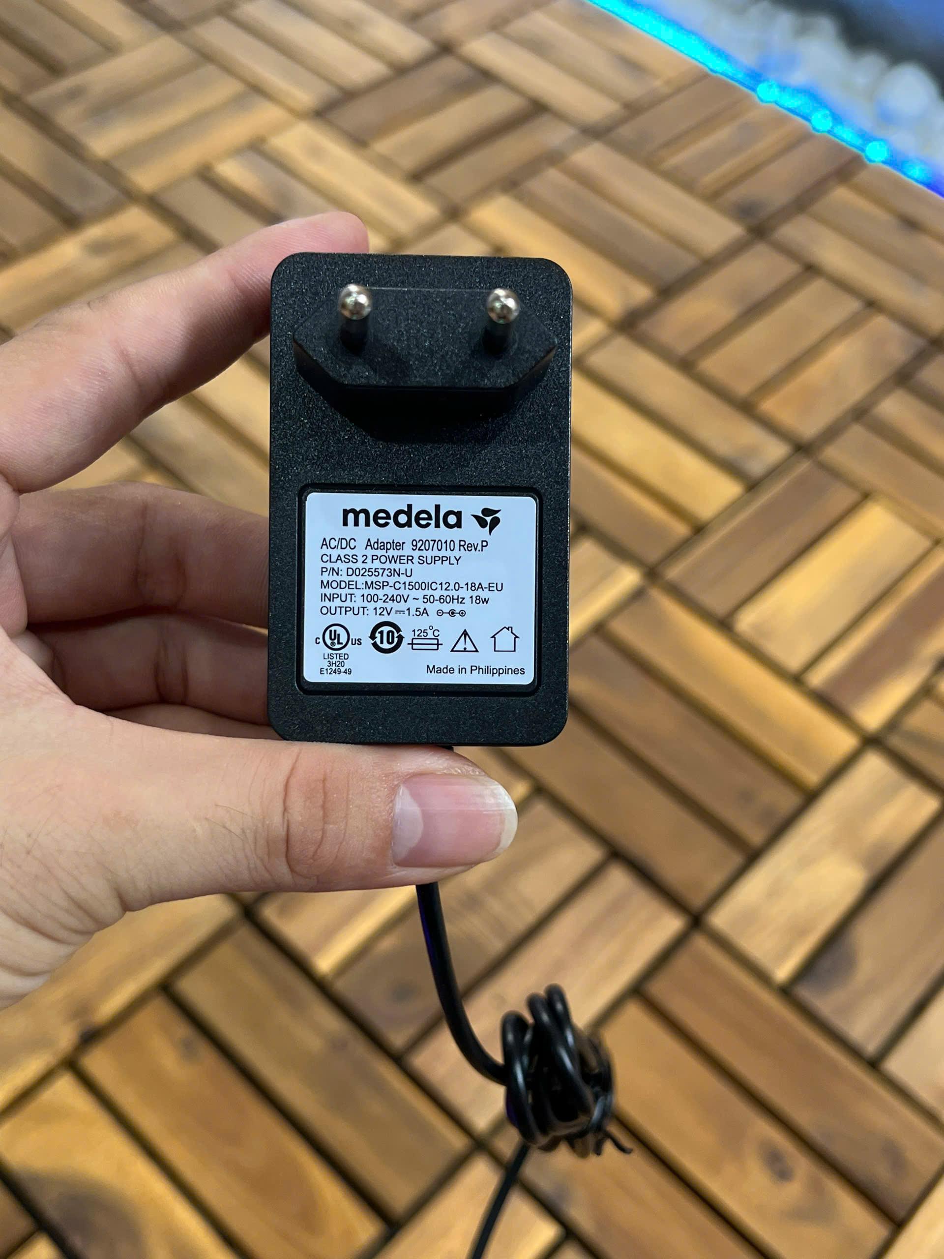 adapter 12v 1.5a medela Sonata