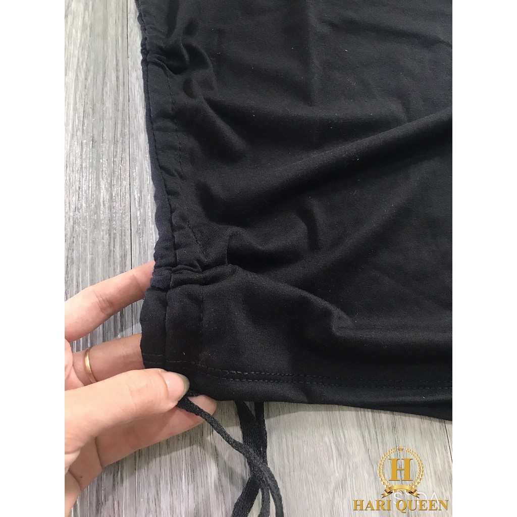 Váy đen hở ngực rút hông NTA0620
