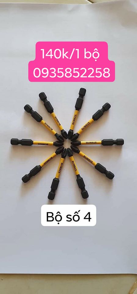 Bộ 10 Mũi Vít DeWALT 60mm PH2
