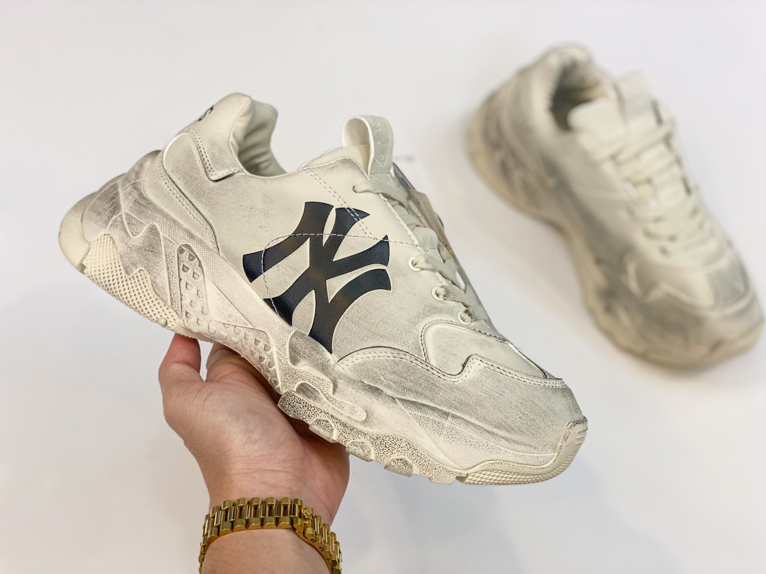 [HCM]Giày MLB nam nữ cao cấp bền êm nhẹ thoáng thời trang (xám lem)