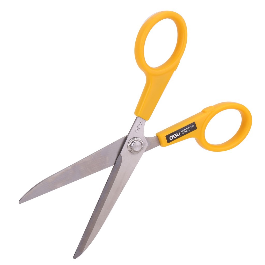 Kéo Cắt Đa Năng Deli 202mm E6014 Lưỡi Thép Không Gỉ Sắc Bén Siêu Bền