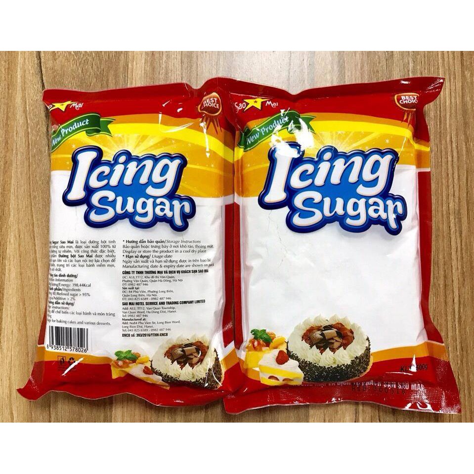Đường xay / icing sugar Sao Mai (500gram)