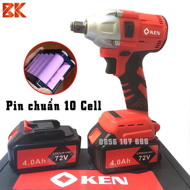 Máy Siết Bulong Không Chổi Than Ken 72V