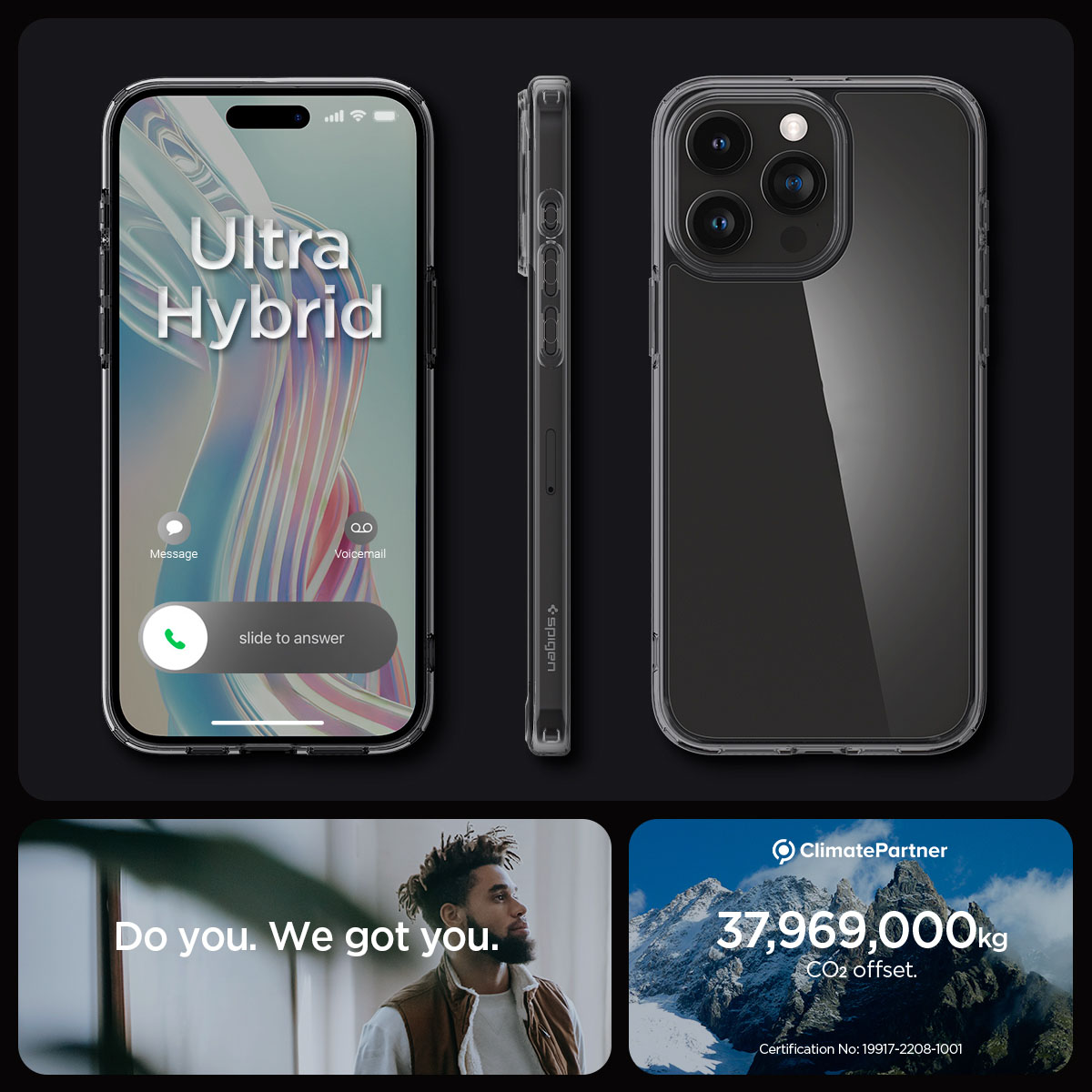 Ốp Lưng Spigen Ultra Hybrid Cho iPhone 15 Pro Max / 15 Pro / 15 Plus / 15