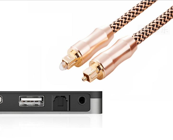 Cáp quang âm thanh 24k Toslink Optical 3m Vàng đồng