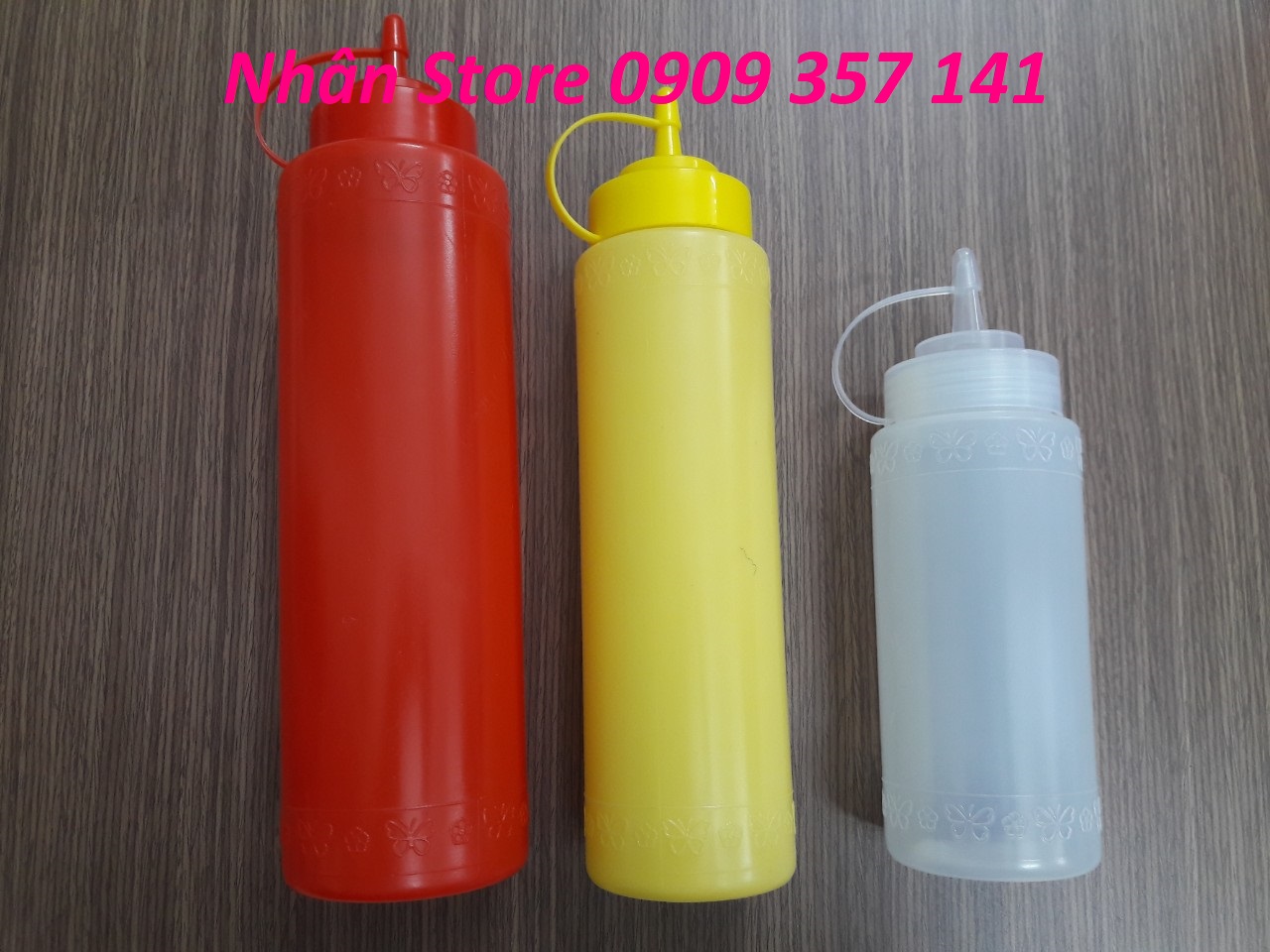 Chai đựng sốt/ tương ớt/mayonnaise (ảnh thật)